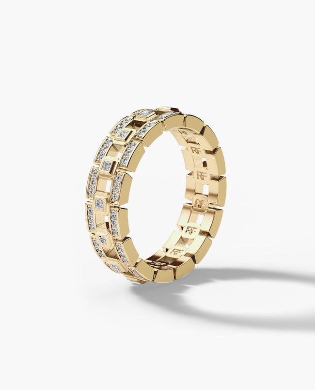 Ready to Ship - LA PAZ Gold Ring with 0.50ct Diamonds